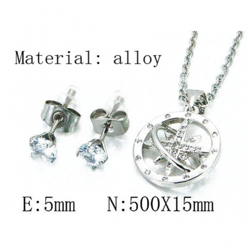 Wholesale Fashion Copper Alloy Jewelry Necklace & Earrings Set NO.#BC54S0463NX