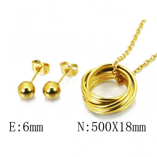 Wholesale Stainless Steel 316L Jewelry Fashion Sets NO.#BC91S0682NLS