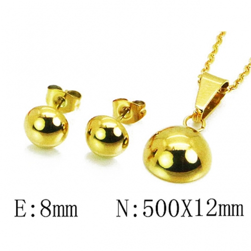 Wholesale Stainless Steel 316L Jewelry Spherical Sets NO.#BC59S1352LL