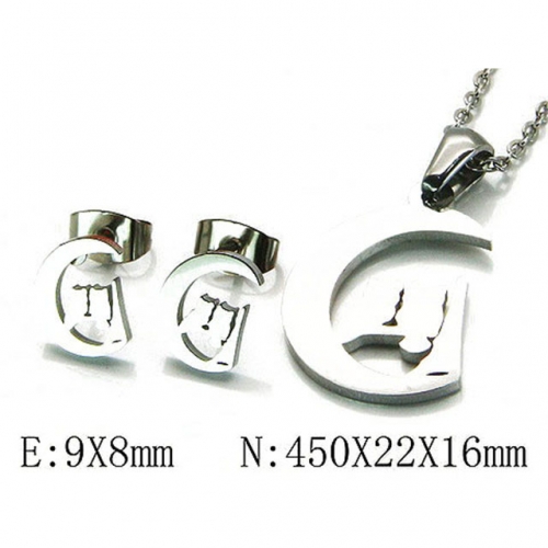 Wholesale Stainless Steel 316L Jewelry Sets (Animal Shape) NO.#BC54S0383LC