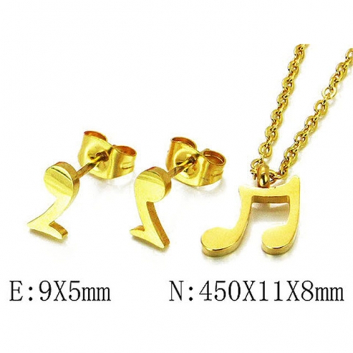 Wholesale Stainless Steel 316L Jewelry Font Sets NO.#BC54S0410MF