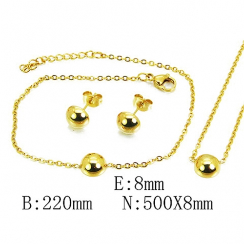 Wholesale Stainless Steel 316L Jewelry Spherical Sets NO.#BC59S2931ML