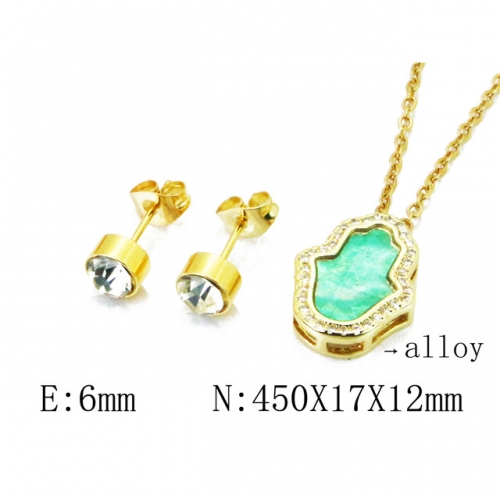 Wholesale Fashion Copper Alloy Jewelry Necklace & Earrings Set NO.#BC41S0042HHG