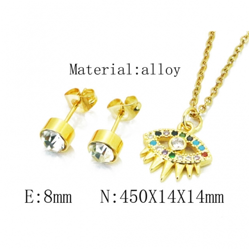 Wholesale Fashion Copper Alloy Jewelry Necklace & Earrings Set NO.#BC41S0123OV