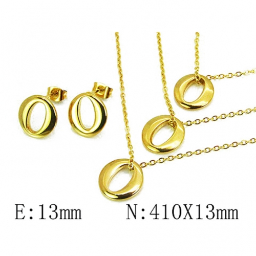 Wholesale Stainless Steel 316L Jewelry Font Sets NO.#BC59S2907HIW