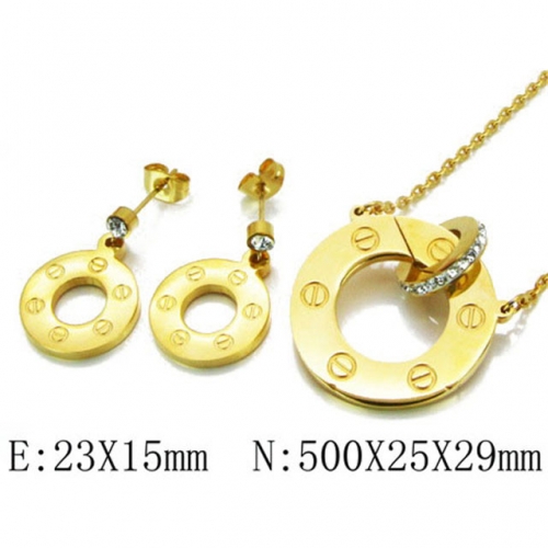 Wholesale Stainless Steel 316L Jewelry Fashion Sets NO.#BC81S0202HLS