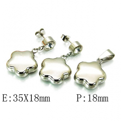 Wholesale Stainless Steel 316L Jewelry Fashion Sets NO.#BC08S0206HHS