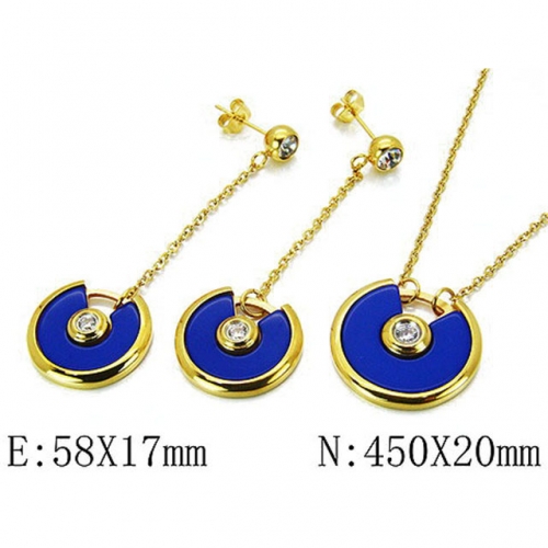 Wholesale Stainless Steel 316L Jewelry Shell Jewelry Sets NO.#BC06S0953HLA