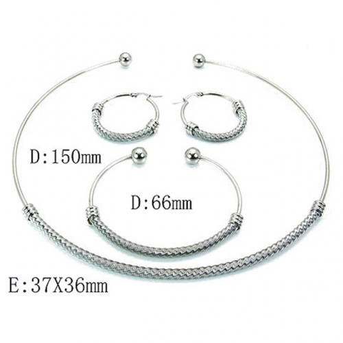 Wholesale Stainless Steel 316L Jewelry Fashion Sets NO.#BC58S0136HLW