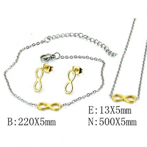 Wholesale Stainless Steel 316L Jewelry Font Sets NO.#BC59S2749MB