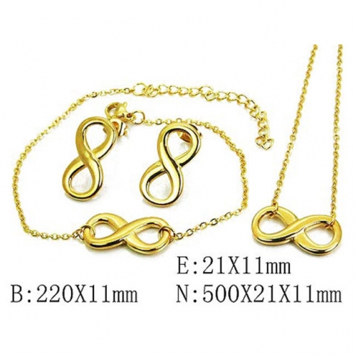 Wholesale Stainless Steel 316L Jewelry Font Sets NO.#BC59S2742PW