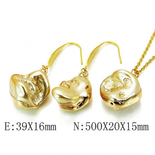Wholesale Stainless Steel 316L Jewelry Pearl Sets NO.#BC06S1050HLY