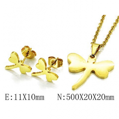 Wholesale Stainless Steel 316L Jewelry Sets (Animal Shape) NO.#BC58S0535JX