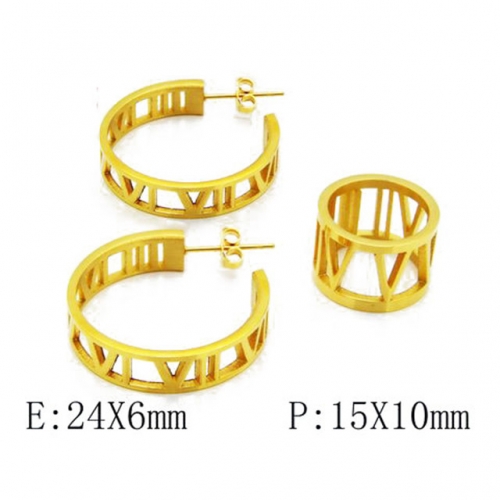 Wholesale Stainless Steel 316L Jewelry Fashion Sets NO.#BC06S0558H50