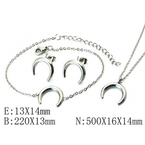 Wholesale Stainless Steel 316L Jewelry Font Sets NO.#BC59S2729OE