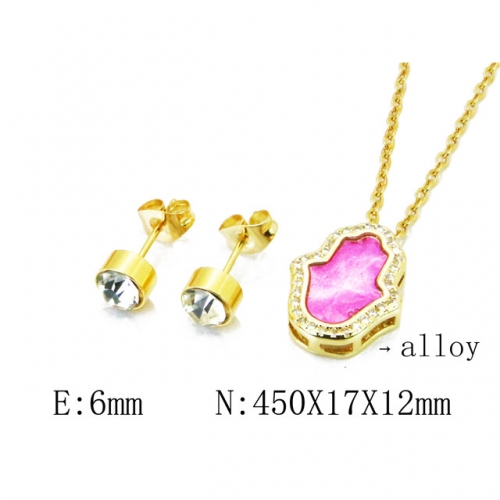 Wholesale Fashion Copper Alloy Jewelry Necklace & Earrings Set NO.#BC41S0041HHD