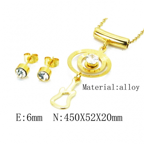 Wholesale Fashion Copper Alloy Jewelry Necklace & Earrings Set NO.#BC41S0163HDD