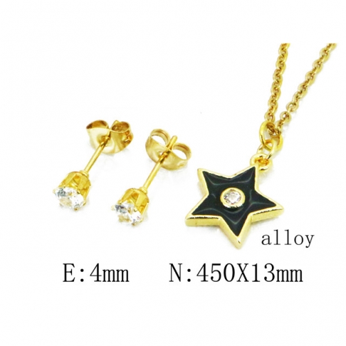 Wholesale Fashion Copper Alloy Jewelry Necklace & Earrings Set NO.#BC41S0221NY