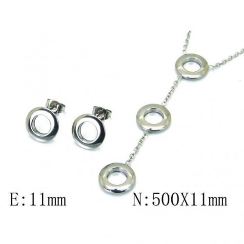 Wholesale Stainless Steel 316L Jewelry Font Sets NO.#BC59S1316NA