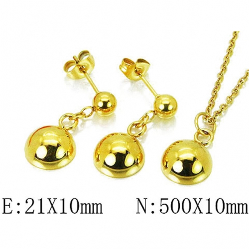 Wholesale Stainless Steel 316L Jewelry Spherical Sets NO.#BC64S1052ND