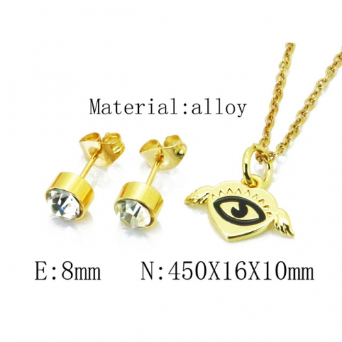 Wholesale Fashion Copper Alloy Jewelry Necklace & Earrings Set NO.#BC41S0097NC