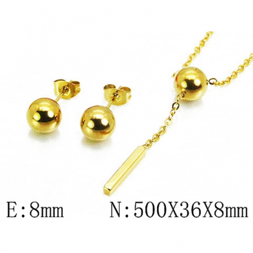 Wholesale Stainless Steel 316L Jewelry Spherical Sets NO.#BC59S1324ML