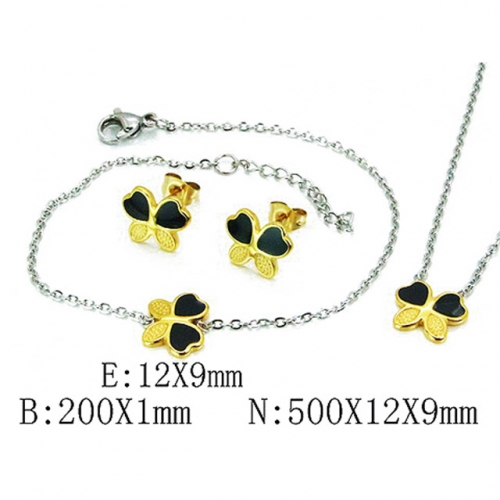 Wholesale Stainless Steel 316L Jewelry Sets (Animal Shape) NO.#BC59S2828OL