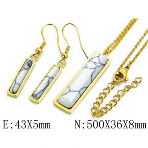 Wholesale Stainless Steel 316L Jewelry Shell Jewelry Sets NO.#BC06S0790HLZ