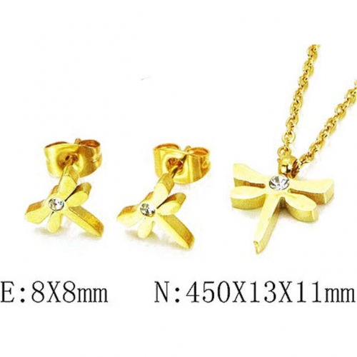 Wholesale Stainless Steel 316L Jewelry Sets (Animal Shape) NO.#BC25S0609NG