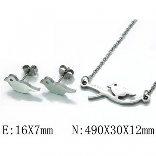 Wholesale Stainless Steel 316L Jewelry Sets (Animal Shape) NO.#BC54S0223LL
