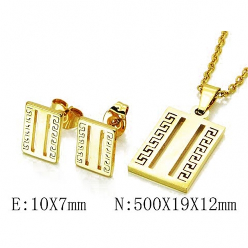 Wholesale Stainless Steel 316L Jewelry Fashion Sets NO.#BC58S0524JT