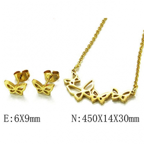 Wholesale Stainless Steel 316L Jewelry Sets (Animal Shape) NO.#BC54S0388MX