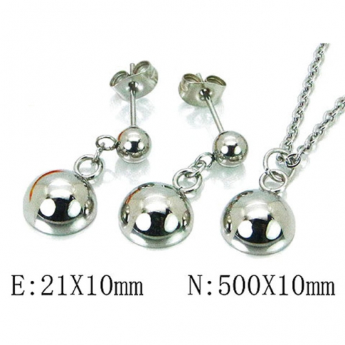 Wholesale Stainless Steel 316L Jewelry Spherical Sets NO.#BC64S1051LE