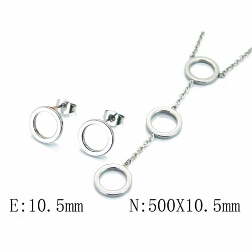 Wholesale Stainless Steel 316L Jewelry Font Sets NO.#BC59S1328NW
