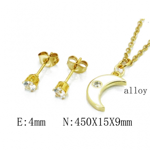 Wholesale Fashion Copper Alloy Jewelry Necklace & Earrings Set NO.#BC41S0201NQ