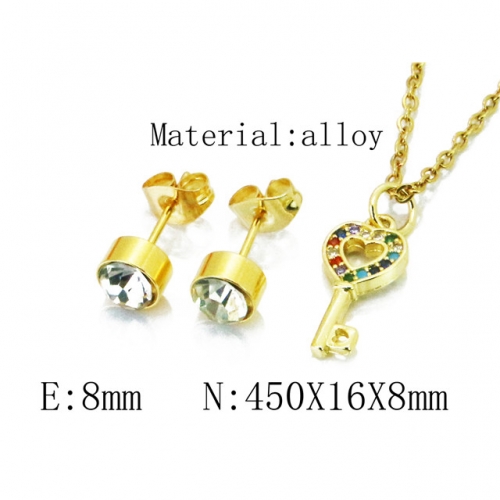 Wholesale Fashion Copper Alloy Jewelry Necklace & Earrings Set NO.#BC41S0111OQ