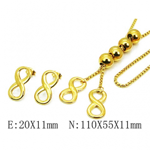 Wholesale Stainless Steel 316L Jewelry Font Sets NO.#BC59S2811IEE
