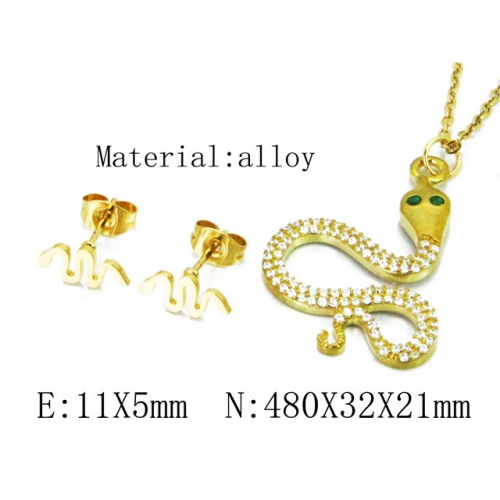 Wholesale Fashion Copper Alloy Jewelry Necklace & Earrings Set NO.#BC41S0191HZL