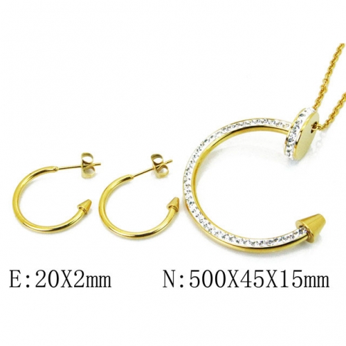 Wholesale Stainless Steel 316L Jewelry Font Sets NO.#BC91S0606ILZ