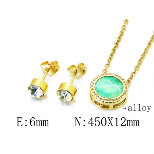 Wholesale Fashion Copper Alloy Jewelry Necklace & Earrings Set NO.#BC41S0063HHW