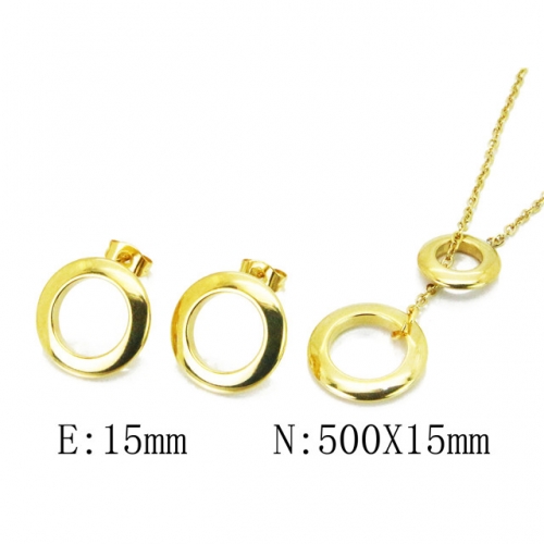 Wholesale Stainless Steel 316L Jewelry Font Sets NO.#BC59S1396OLC