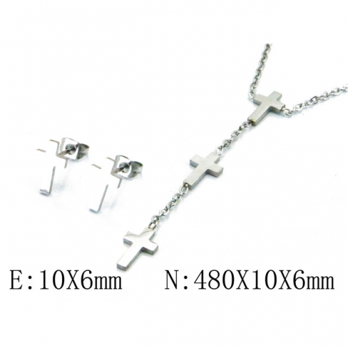 Wholesale Stainless Steel 316L Jewelry Religion Sets NO.#BC59S1336NQ