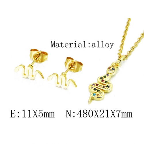 Wholesale Fashion Copper Alloy Jewelry Necklace & Earrings Set NO.#BC41S0182NW