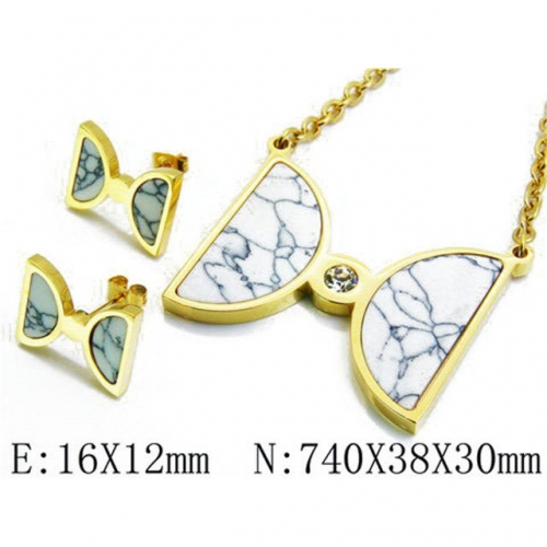 Wholesale Stainless Steel 316L Jewelry Shell Jewelry Sets NO.#BC06S0782HNZ