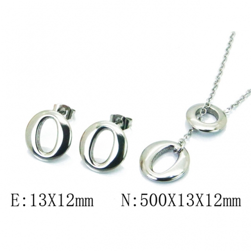 Wholesale Stainless Steel 316L Jewelry Font Sets NO.#BC59S1380NL