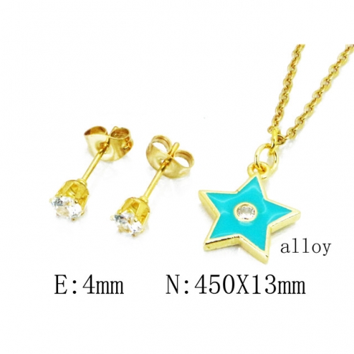 Wholesale Fashion Copper Alloy Jewelry Necklace & Earrings Set NO.#BC41S0223NQ
