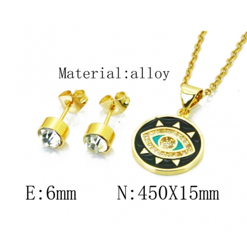 Wholesale Fashion Copper Alloy Jewelry Necklace & Earrings Set NO.#BC41S0083OT