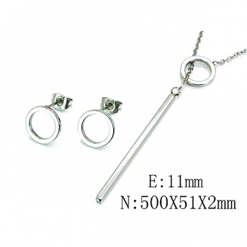 Wholesale Stainless Steel 316L Jewelry Font Sets NO.#BC59S2899NT
