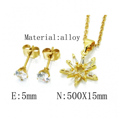 Wholesale Fashion Copper Alloy Jewelry Necklace & Earrings Set NO.#BC54S0522OQ