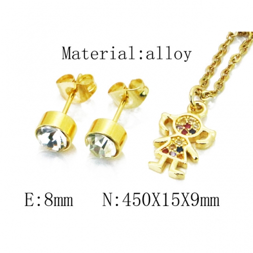 Wholesale Fashion Copper Alloy Jewelry Necklace & Earrings Set NO.#BC41S0110OT